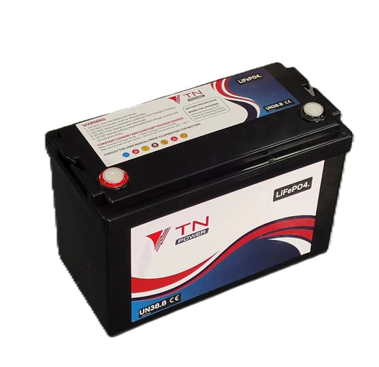 TN Power Lithium 12V 105Ah Leisure Battery LiFePO4 - BLUETOOTH And HEATER