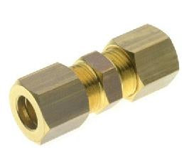 Equal Straight Brass Compression Fitting