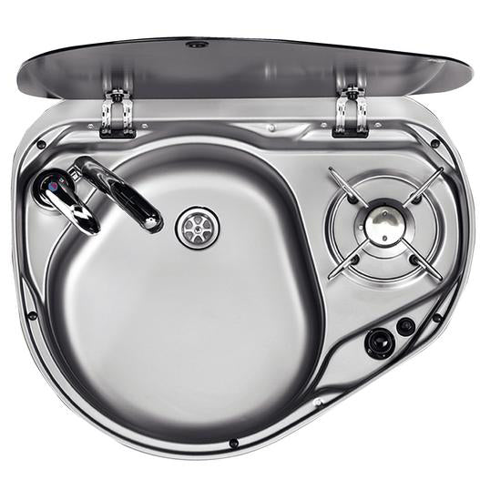 8821L Smev Sink 1 Burner Combi with Seal & Drain